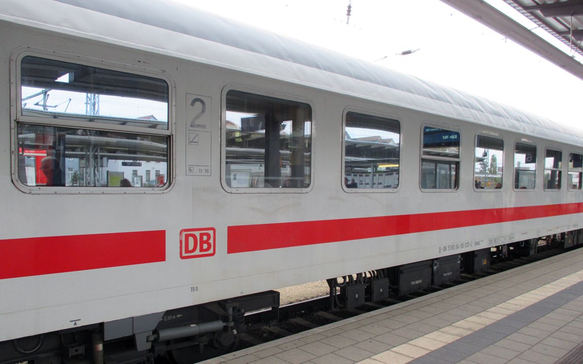 2. Klasse IC Waggon der Deutschen Bahn