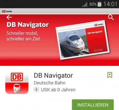 Die Bahncard als Handy-Ticket in der App