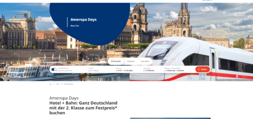 Ameropa Black Friday Angebote für Bahnreisen.